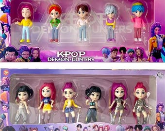 K-pop Demon Hunters mini figure sets both sets