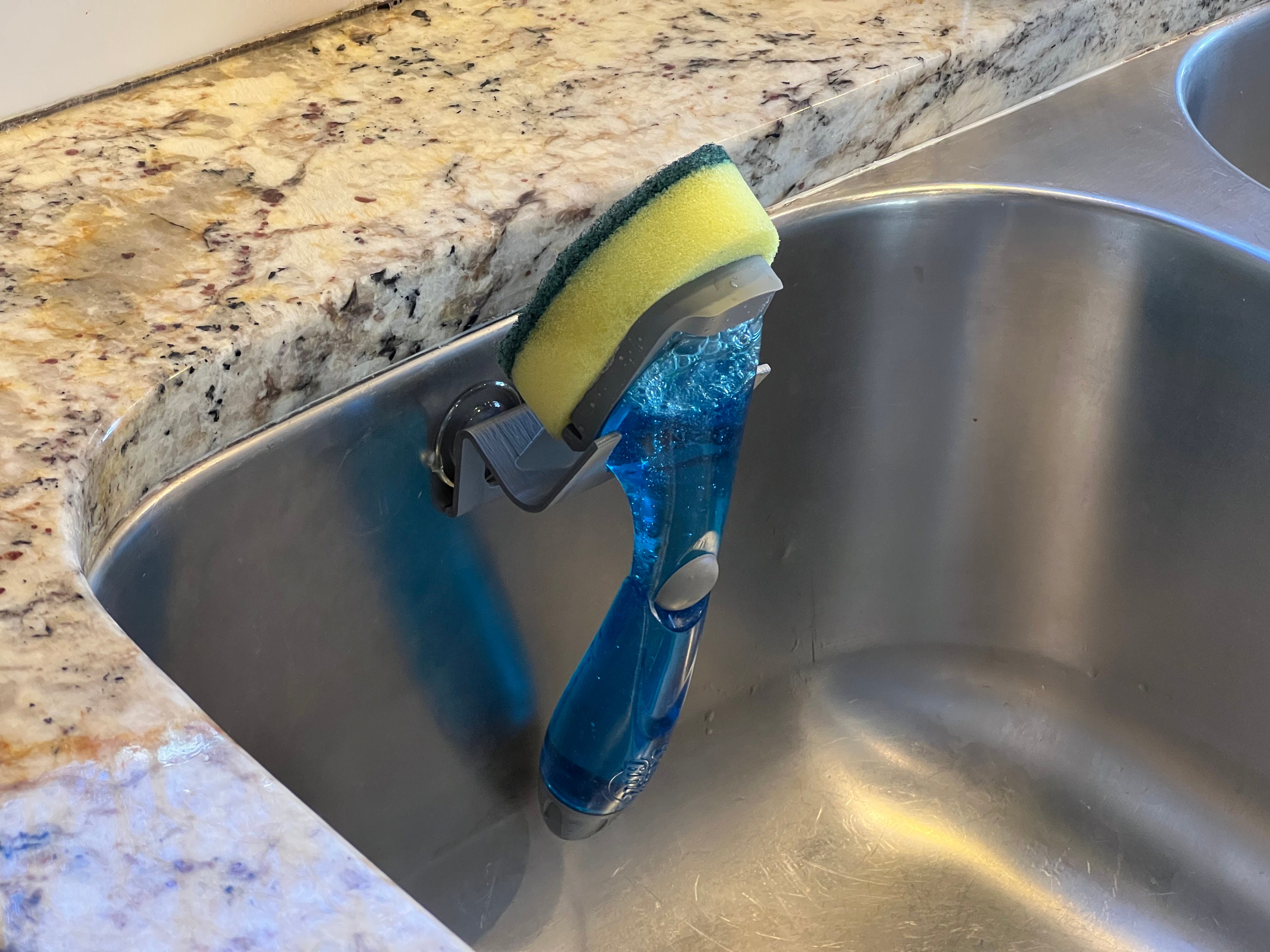 Sink Sponge Holder With Dish Brush Organizer, Suction Cups or