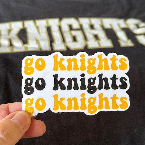 UCF sticker | Knights | Central Florida | University of Central Florida sticker | Black and Gold | Go Knights