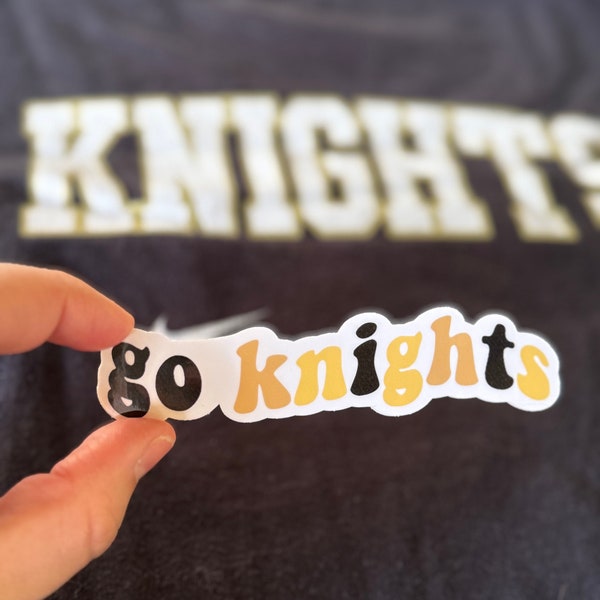 UCF sticker | Knights | Central Florida | University of Central Florida sticker | Black and Gold | Go Knights