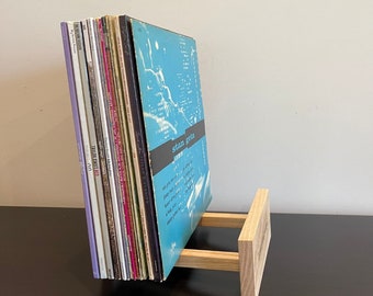 Custom Logo Vinyl Record Rack | Wood LP Record Storage | Engraved Record Holder | Taylor Swift | Melanie Martinez | Lana Del Rey