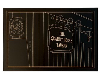 Quarry House Tavern, Silver Spring, Maryland, Wooden Wood Wall Art Decor, 3D Custom Art, Wood Wall Art