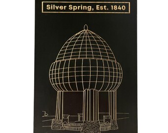 Acorn Park, Silver Spring, Maryland, Wooden Wood Wall Art Decor, 3D Custom Art, Wood Wall Art