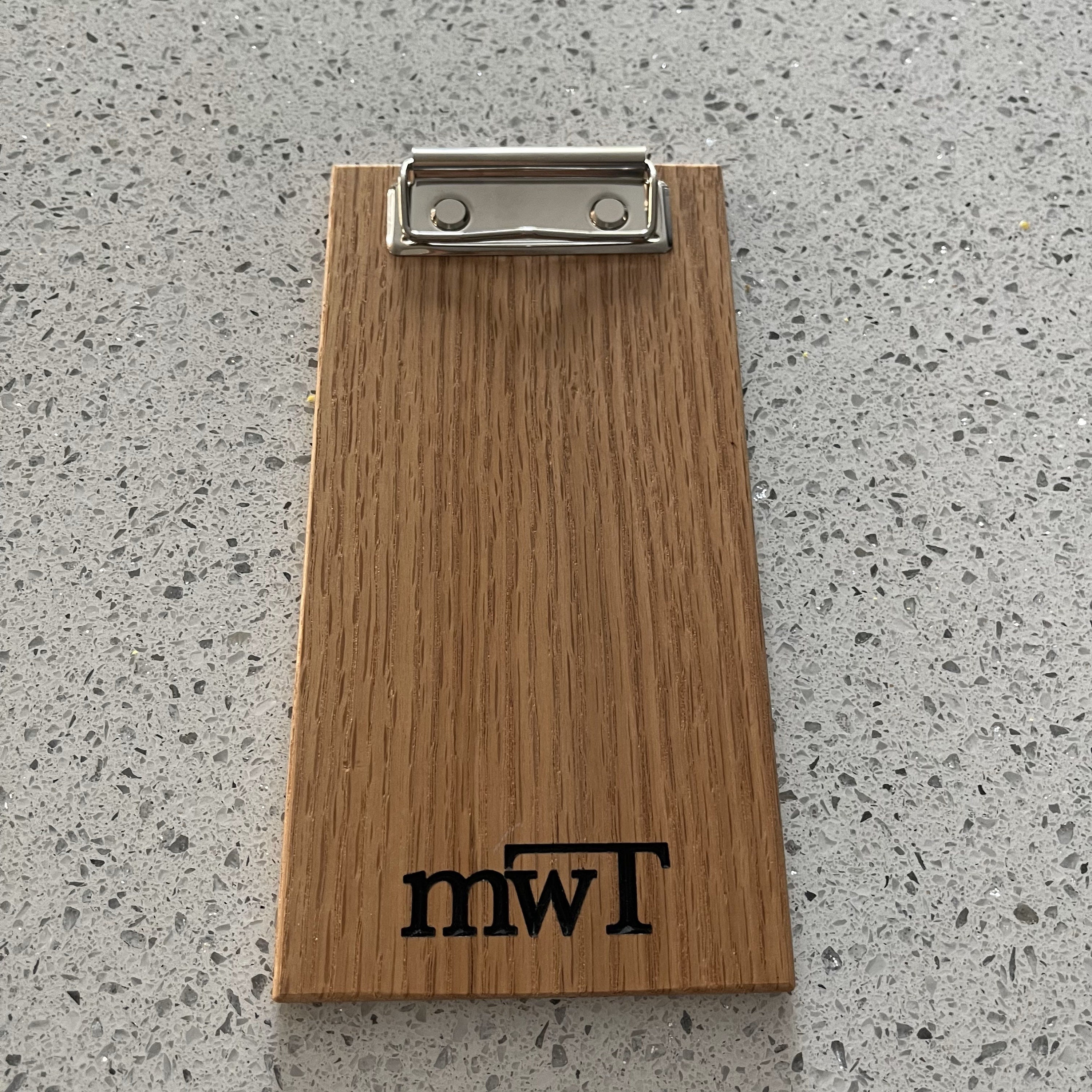 Custom Logo Solid Wood Check Presenter Engraved Check Holder Wooden