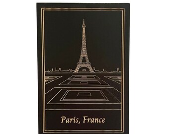 Customized Paris Wall Art | Eiffel Tower Carving | Personalized Wood Carving | Modern Wall Decor
