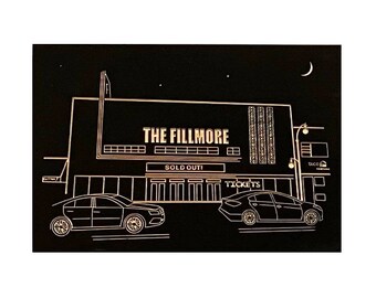 Fillmore, Silver Spring, Maryland, Wooden Wood Wall Art Decor, 3D Custom Art, Wood Wall Art