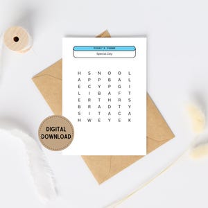 Strands Birthday Card, NYT Games Card, Printable Birthday Card, Puzzle