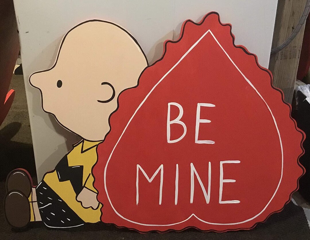 charlie-brown-valentines-day-be-mine-heart-wood-yard-art-etsy