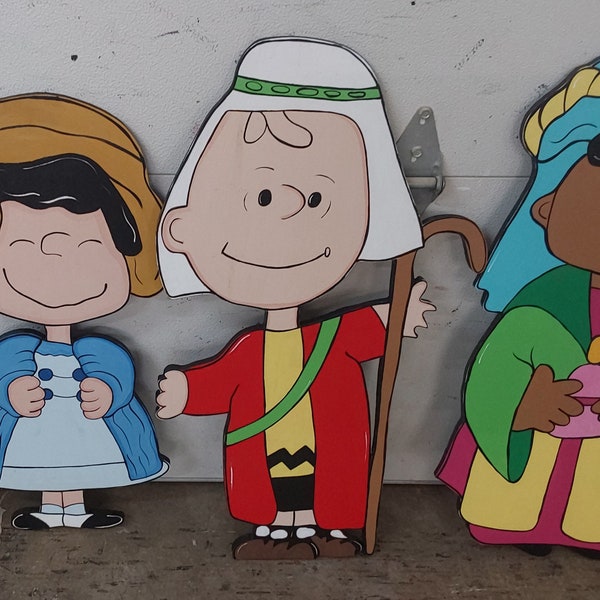 Peanuts Christmas Yard Art Etsy