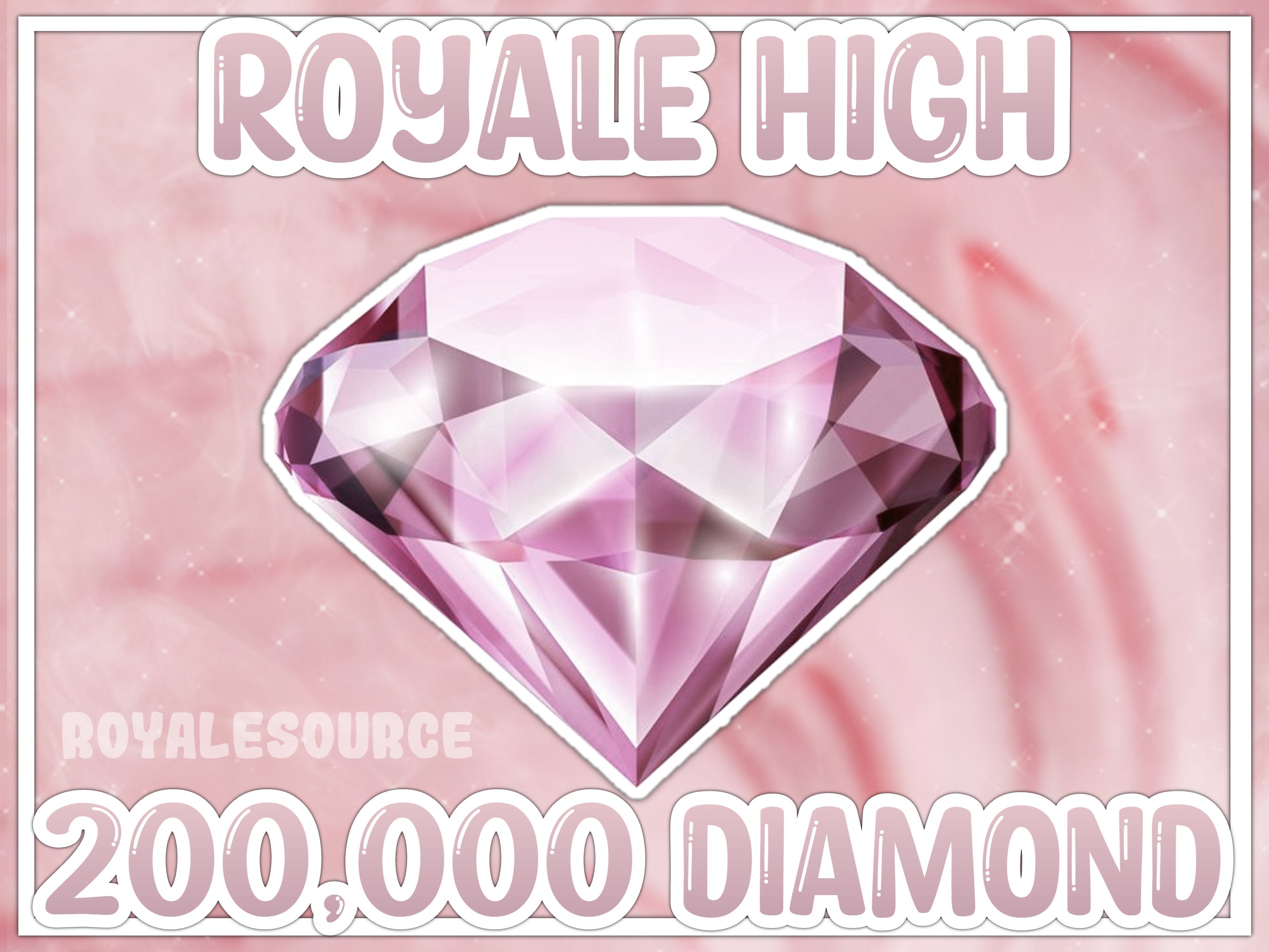 200000 Royale High Diamonds With an Art Portrait JPEG Etsy Canada