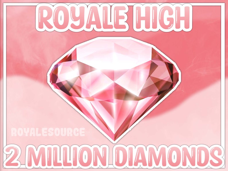 2 Million Royale High Diamonds With an Art Portrait JPEG Etsy
