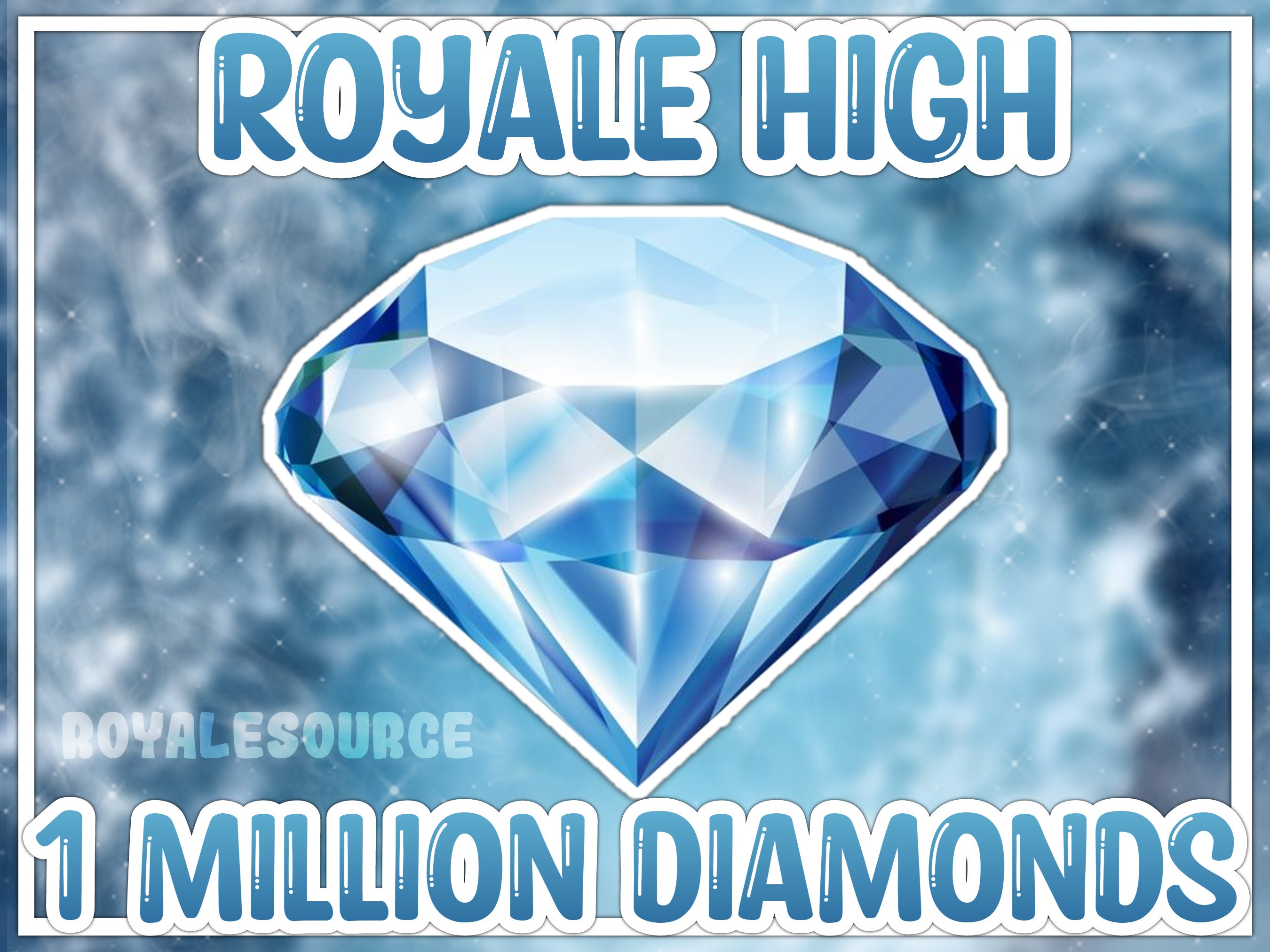 1 Million Royale High Diamonds With an Art Portrait JPEG Etsy UK