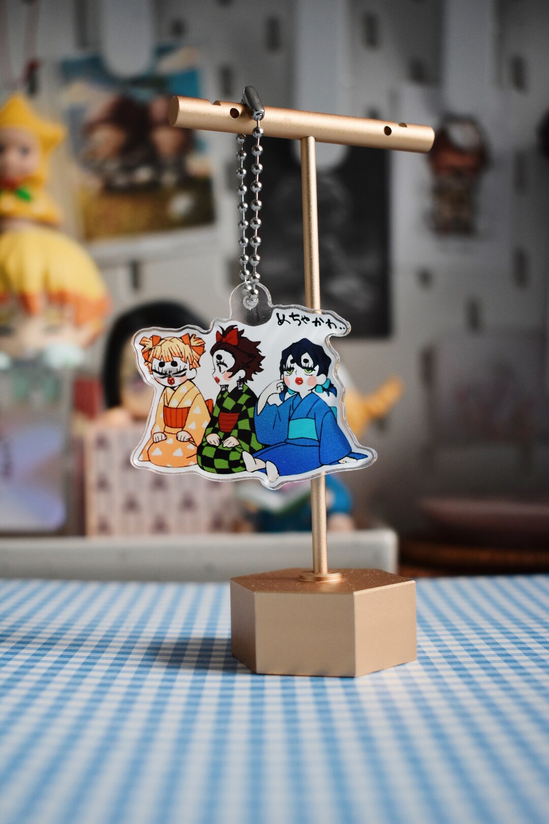 Anime Acrylic Keychain | Anime | Aesthetic Keychain | Handmade | Bag ...