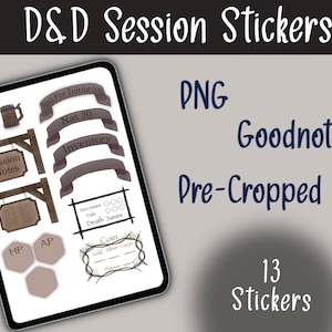 DnD Inspired Session Sticker Set