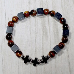 Protection Bracelet Gemstone Tiger Eye Healing Bracelet Handmade with Love