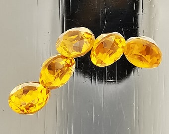 4mm Golden Citrine Faceted Gemstone Citrine November Birthstone