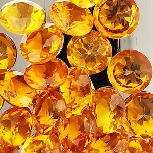 5mm Golden Citrine Faceted Gemstone Citrine November Birthstone