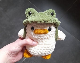 duck with frog hat downloadable pattern