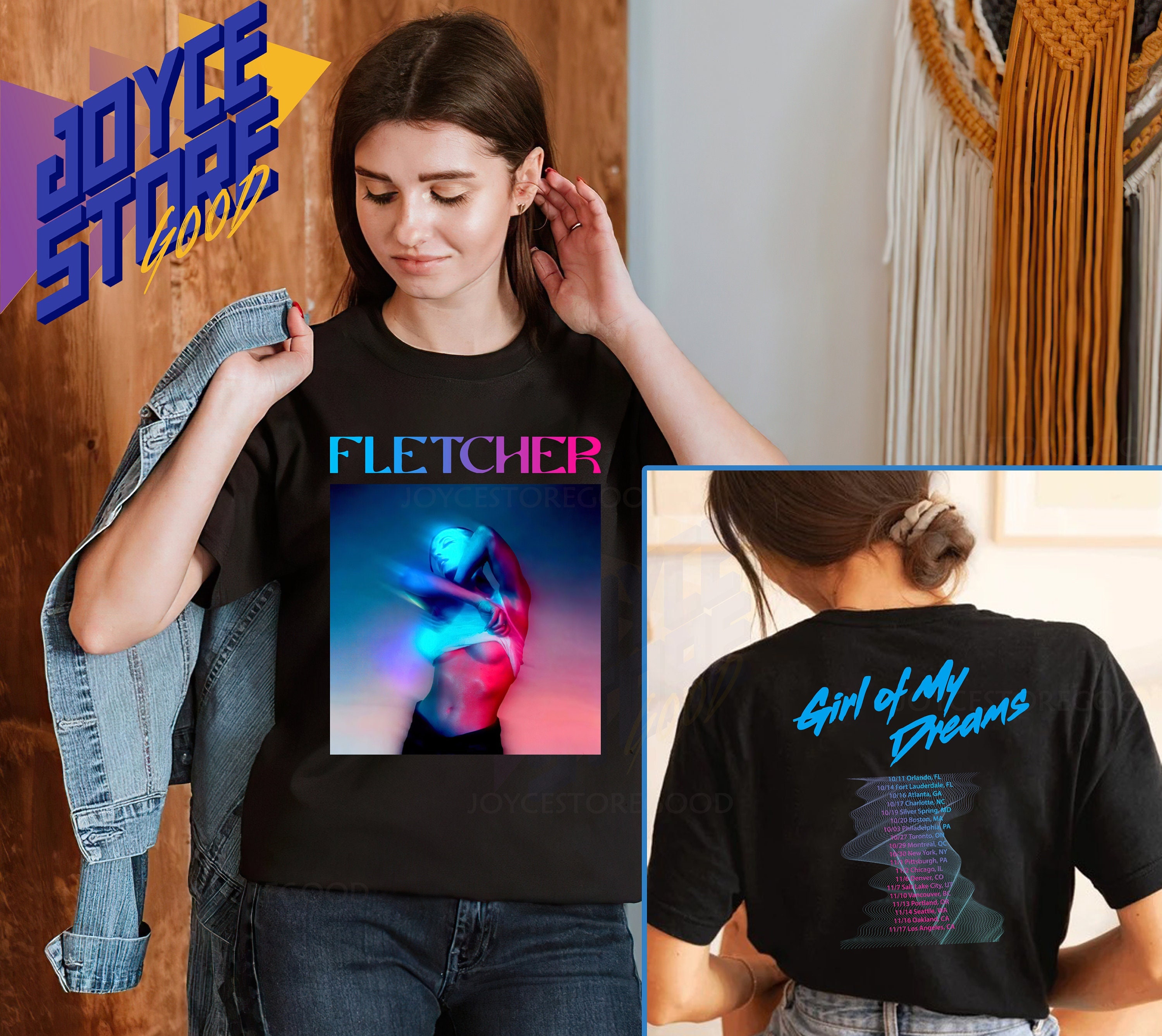 Girl Of My Dreams Tour Shirt, Fletcher Tour TShirt, Finding X Fletcher