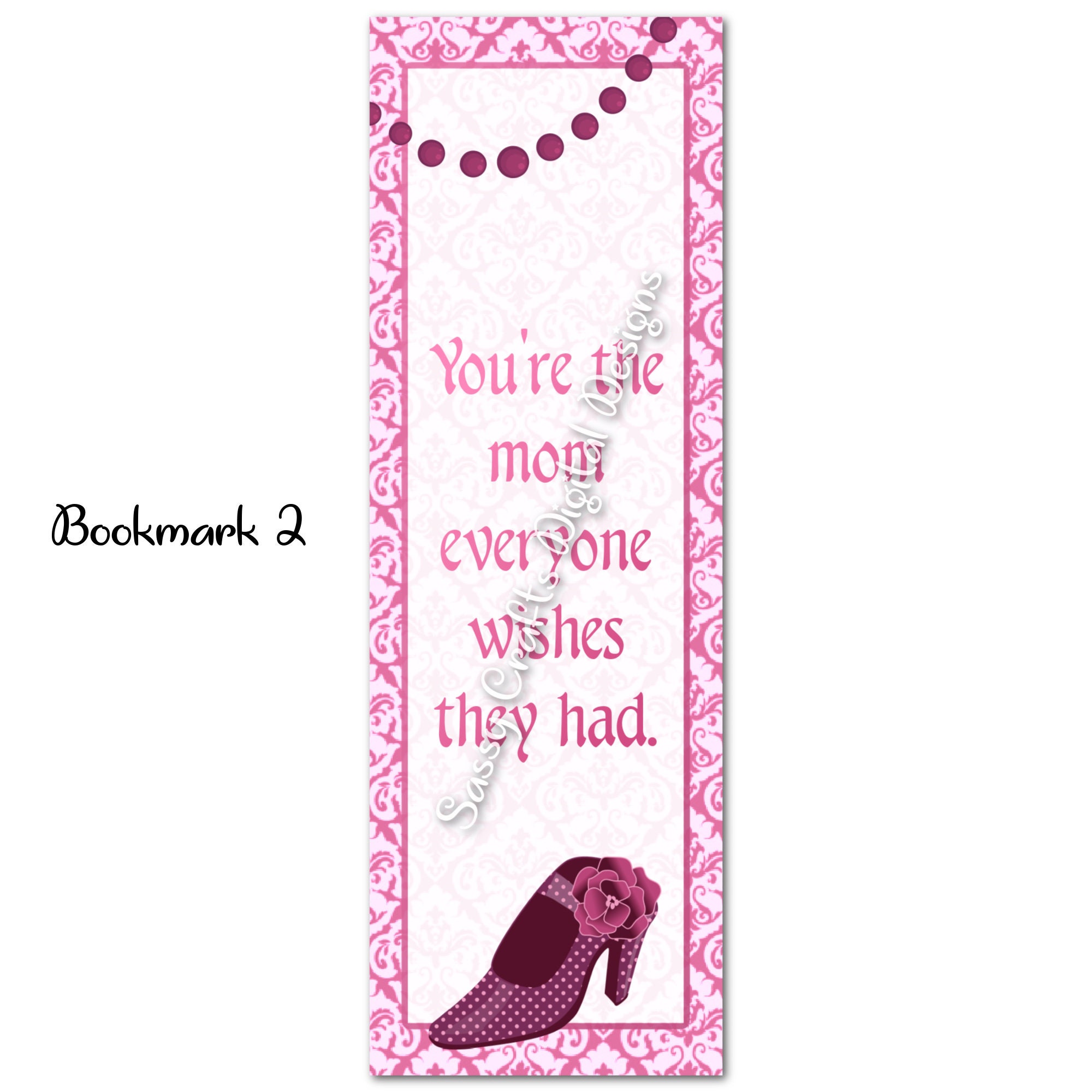Mom Printable Bookmark Set, Printable Bookmarks, Digital Bookmark ...