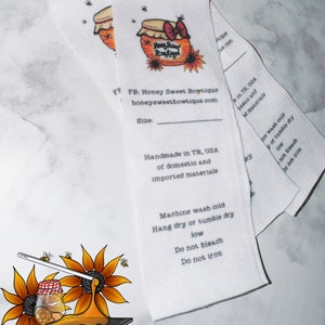 Clothing Tags, Precut tags for clothing, custom tags for small shops, precut custom tags, Logo Tags for small business