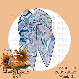 Sailor Bow Mock-Up: Line Art Simple Mockups (Digital File)