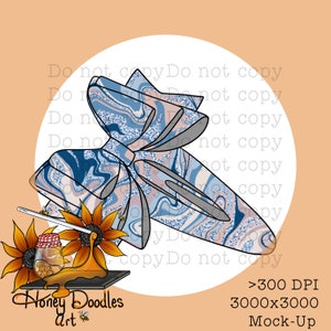 Clip Bow Mock-Up, Line Art, Simple Mock ups, easy to use, Bow mock ups
