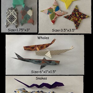 Origamies, party favors, gifts and card inserts + FREE SHIPPING
