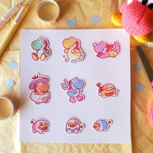 Yoshi Sticker Set Cute