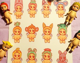 Sonny Angel Stickers Cute