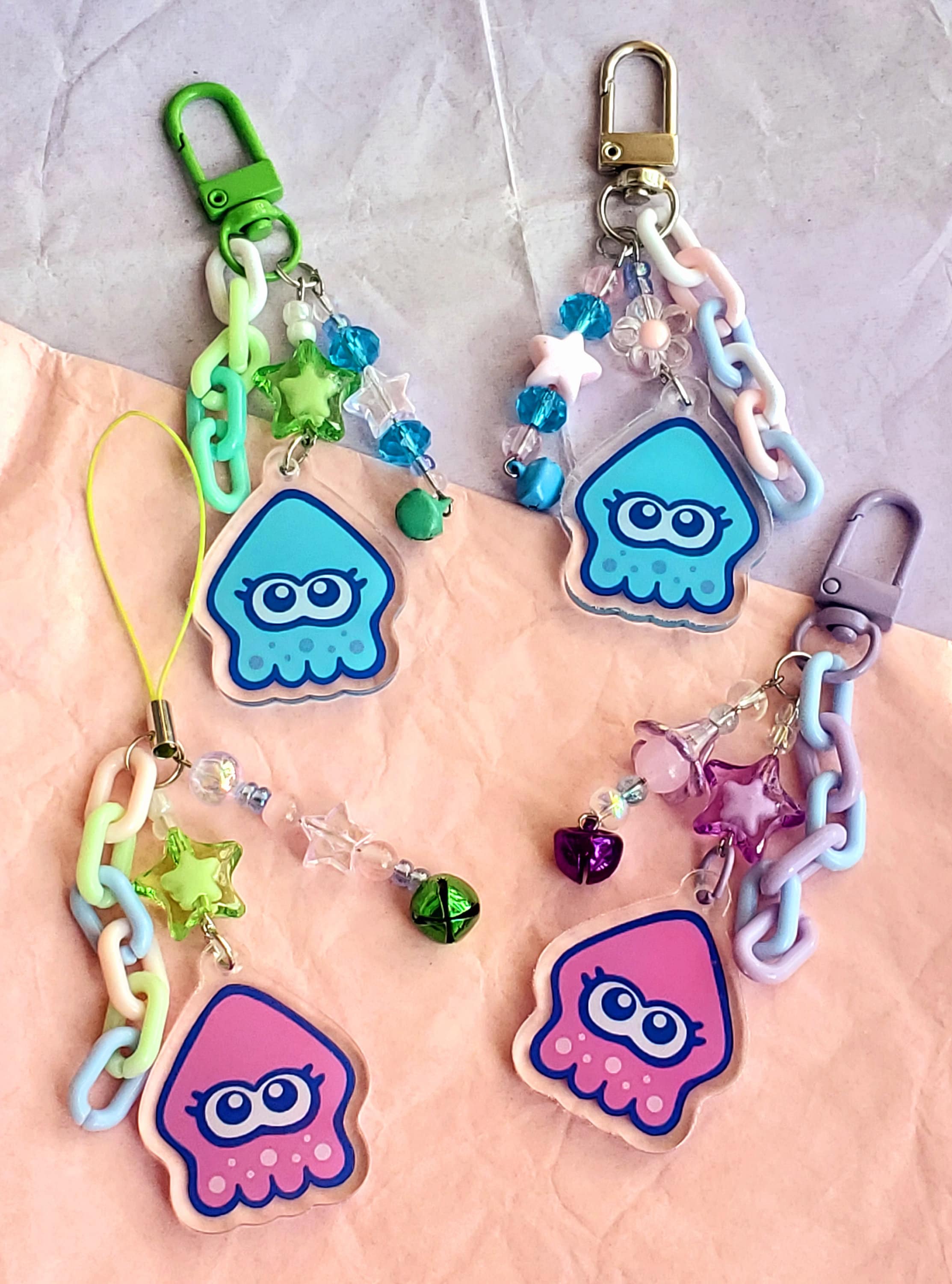 Splatoon Keychains Etsy UK