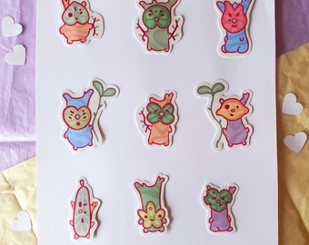 Juego de pegatinas Korok de BOTW