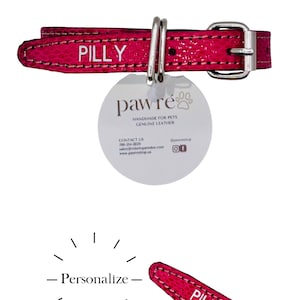 Personalized Genuine Leather Pet Collar