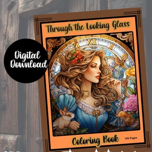 Through The Looking Glass Coloring Pages, 18 century Literature Images Coloring Pages