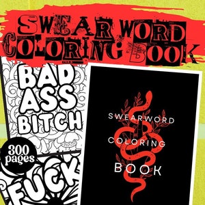 1000 page  Swear Word Coloring Book for Adult
