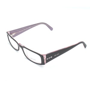 Prada Eyeglasses VPR 10F 3AX-1O1 Brown/Pink Frame 51 mm ITALY RX