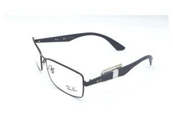 Ray-Ban RB 6332 2503 Eyeglasses Black Blue Frame 55 mm + RB Case