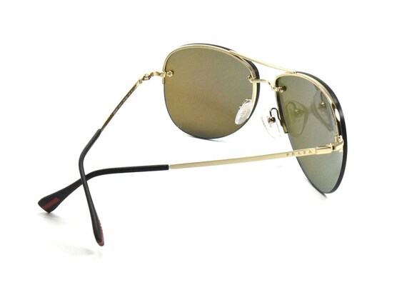 PRADA Linea Rossa SPS 50R ZVN 5M2 Gold Blue Mirrored Etsy Canada