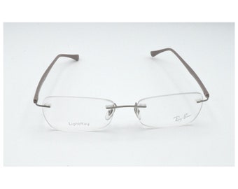 Ray-Ban Eyeglasses Ray-Ban 8693 1145 Light Ray Titanium Silver Frame 53 mm + RB CASE