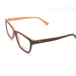 Ray-Ban RB 1536 3661 Kids&#39; Eyeglasses Polished Havana On Orange Frame 48 mm + RB Case