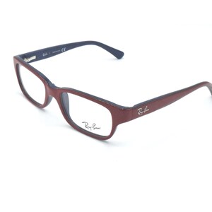 Ray-Ban RB 1527 3677 Kids&#39; Eyeglasses Red on Blue Frame 45 mm + RB Case