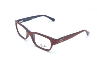 Ray-Ban RB 1527 3677 Kids' Eyeglasses Red on Blue Frame 45 mm + RB Case