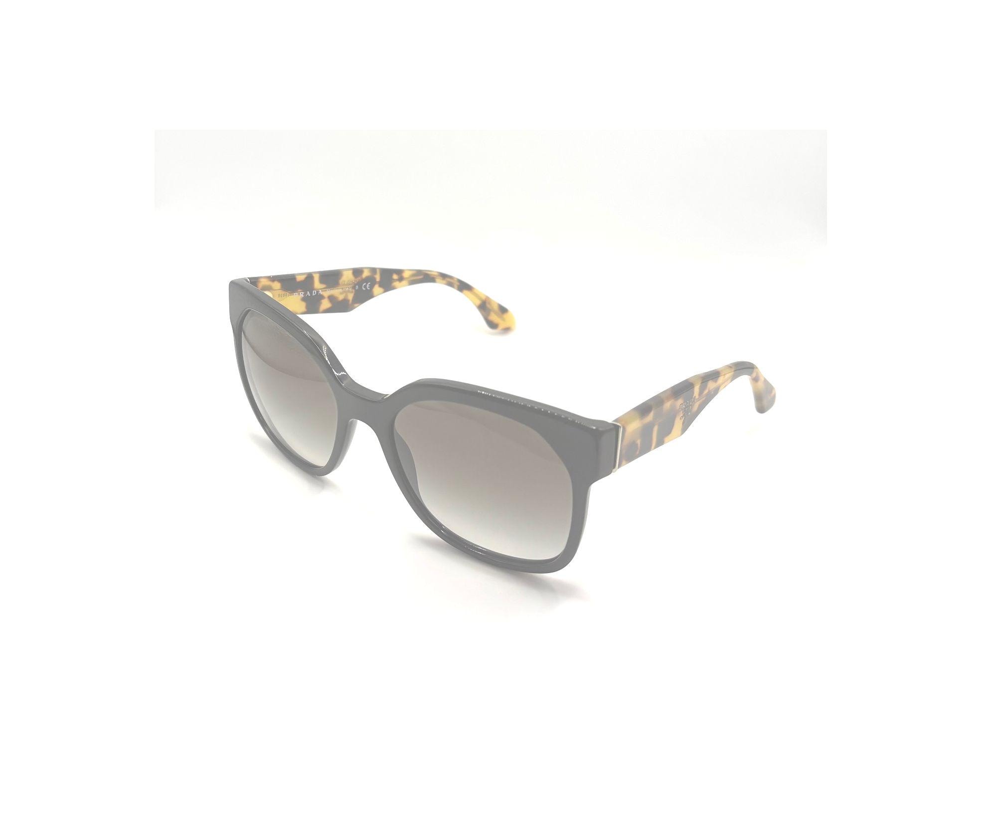PRADA サングラス SPR 10R ブラウン Prada SPR 10R 1AB-0A7 Black With Havana/brown Tortoise Shell