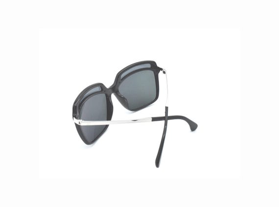 Chanel 5378 501/Z6 Black Silver Square Mirror Lenses - Etsy display picture 1