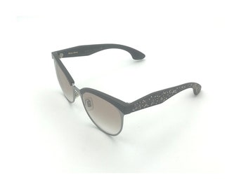 MIU MIU SMU 54Q 1AB-3E2 Black Gold Crystal / Gray Gradient  display picture 2