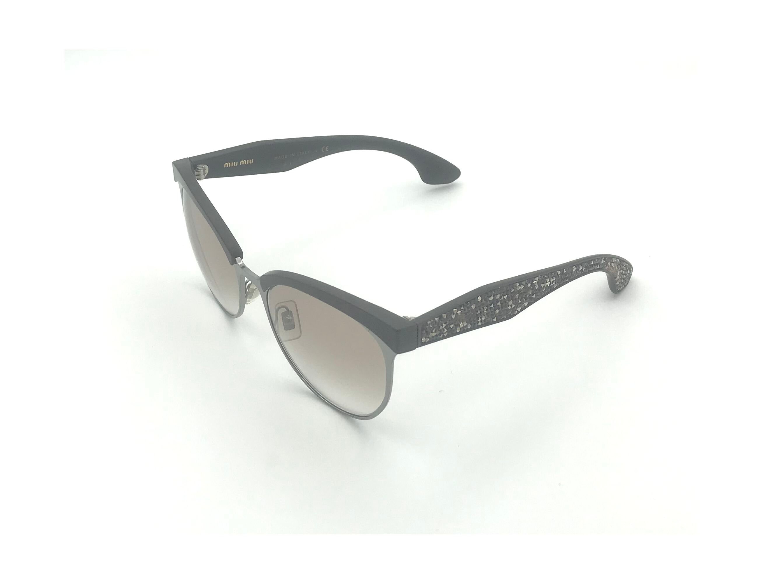 Miu Miu SMU Brown Pave Crystal Stardust / Brown Gradient  display picture 2