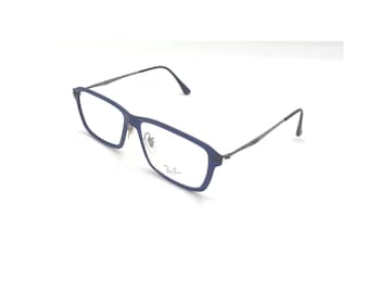 Ray-Ban RB 7038 5451 Light Ray Eyeglasses Matte Navy Blue Frame 55 mm +RB Case