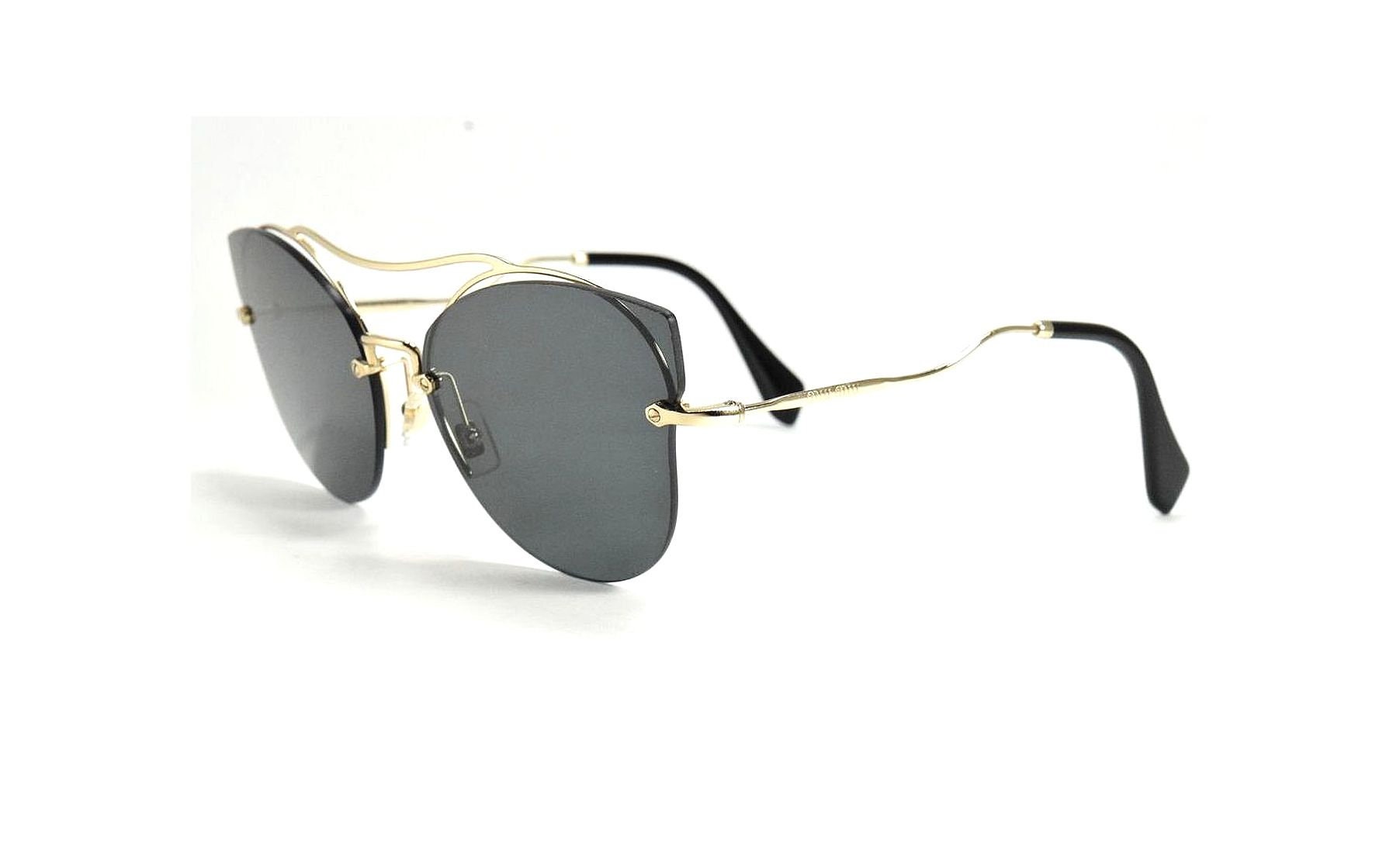 Miu Miu SMU 52s ZVN-1A1 Pale Gold / Gray - Etsy display picture 3