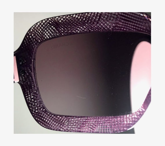 Chanel 5155 1155/3L Purple Mesh Clear / Violet Gr… - image 8