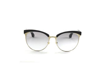 MIU MIU Stardust 54Q 1AB-3E2 Black Gold Crystal / Gray Gradient
